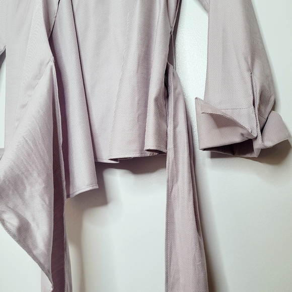 2/$30 🌻 | Ann Taylor | Purple Wrap Around Tie Blouse - Picture 14 of 16